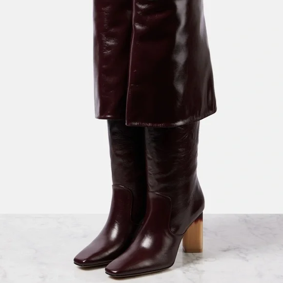Chloé Georgia 90 leather knee-high boots Chloe Size 39 - Picture 5 of 13